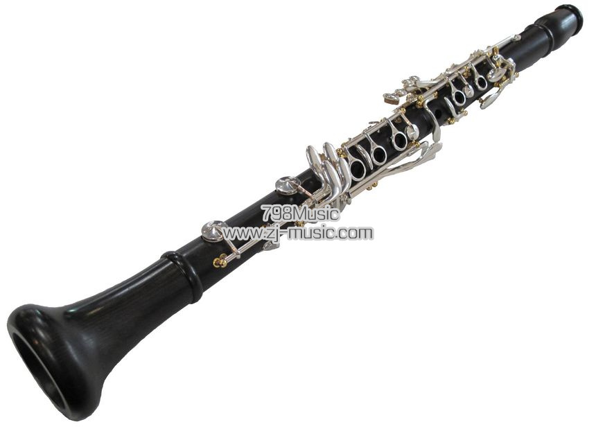 Bb Clarinet Grenadilla Silver Gold Plated 17 Keys-798-CBGSG
